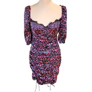 NWT For Love & Lemons x Victoria's Secret Melrose Ruched Corset Dress M Coquette